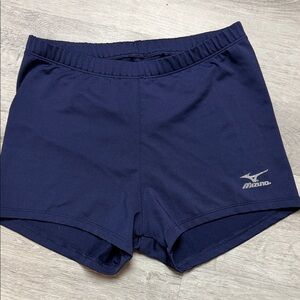 Mizuno Dark Blue Running Shorts with Reflective Logo